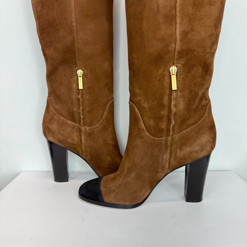 New Veronica Beard Conrad Cap Toe Over the Knee Boot Sz 9 - Picture 11 of 15